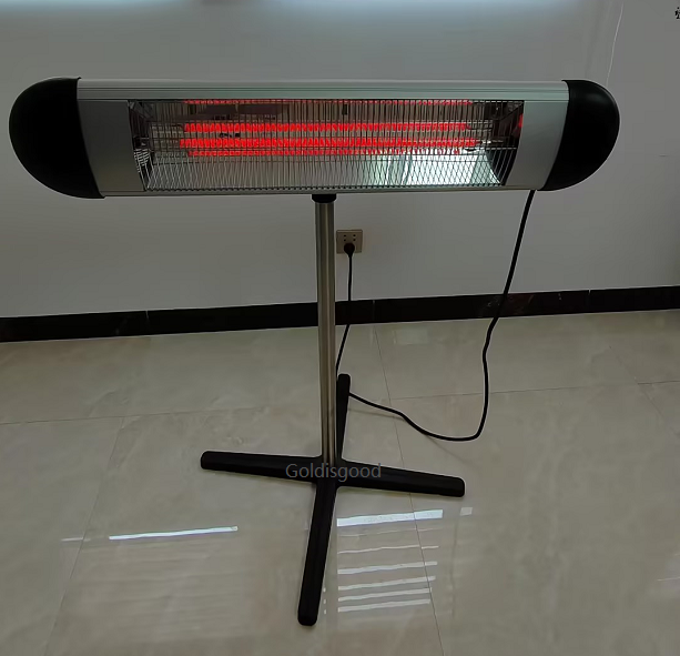 Distance between patio heater and ceiling